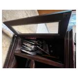 Wood Entertainment Center Cabinet 40 x 18 x 26 In - Comcast Items Not Inc - Side Drawer Items ARE Inc