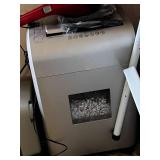 Royal SF910 Microcut Shredder, Shark Quick-Flip Vacuum (all accessories unverified), Ironing Board, Iron & Swiffer Mop