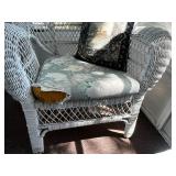Wicker Armchairs with Cushions & Pillows - Set of 2