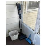 Shark Upright Vacuum with Mop Head & Wicker Trash Basket
