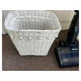 Shark Upright Vacuum with Mop Head & Wicker Trash Basket