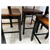 Wood Dining Table Set with 4 Chairs