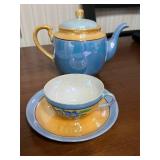 Mixed Lot Blue & Gold Floral Made In Japan China Dinnerware