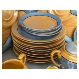 Mixed Lot Blue & Gold Floral Made In Japan China Dinnerware