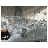 Mixed Lot Of Wine Glasses & Barware