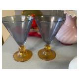Fenton Glass Pitcher w Ruffeled Rim, Forever Rose Globe, Decorative Glass & Ceramic Assortment - FTD, Cerve