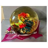 Fenton Glass Pitcher w Ruffeled Rim, Forever Rose Globe, Decorative Glass & Ceramic Assortment - FTD, Cerve