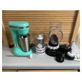 KitchenHQ Speed Drum Grater & Retro Stand Mixer With Attachments