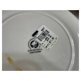 Mixed Cookware Lot - Megaware Pan, Churchill Finlandia Serving Pieces & Strainers