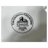 Churchill Georgian Collection Dinnerware & Glassware Mixed Lot