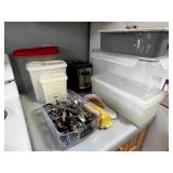 Bon Appetit Kitchen Storage Containers, Utensils & Toaster Mixed Lot - fridge not inc