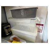 Bon Appetit Kitchen Storage Containers, Utensils & Toaster Mixed Lot - fridge not inc