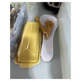 Bon Appetit Kitchen Storage Containers, Utensils & Toaster Mixed Lot - fridge not inc