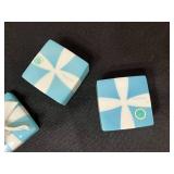 Tiffany & Co. Gift Boxes (Lot of 2) - Bow on one Lid Broken w Box & Bag and Two Crystal Paperweights