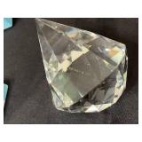 Tiffany & Co. Gift Boxes (Lot of 2) - Bow on one Lid Broken w Box & Bag and Two Crystal Paperweights
