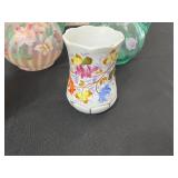 Fenton Art Glass Pitchers, Aynsley England Hand-Painted Fine Bone China Vase - Mixed Flowers (Assorted Floral Vases)