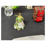 Limoges Trinket Box & Assorted Miniature Trinkets & Decor Lot - Hat, Eiffel Tower & Figurines