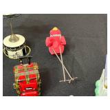 Limoges Trinket Box & Assorted Miniature Trinkets & Decor Lot - Hat, Eiffel Tower & Figurines