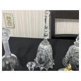 Crystal Glass Decanters & Holiday Ornaments - Mixed Vintage Collection
