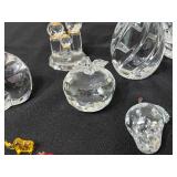 Galway Crystal Diamond-Cut Vase - 9-Inch Tall with Assorted Crystal Pieces