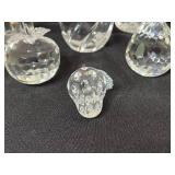 Galway Crystal Diamond-Cut Vase - 9-Inch Tall with Assorted Crystal Pieces