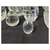 Galway Crystal Diamond-Cut Vase - 9-Inch Tall with Assorted Crystal Pieces