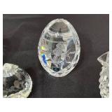 Galway Crystal Diamond-Cut Vase - 9-Inch Tall with Assorted Crystal Pieces