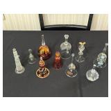 Assorted Hand-Blown Glass Decanters with Stopper - Floral & Decorative Finishes