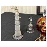 Assorted Hand-Blown Glass Decanters with Stopper - Floral & Decorative Finishes