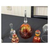 Assorted Hand-Blown Glass Decanters with Stopper - Floral & Decorative Finishes