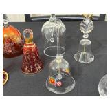 Assorted Hand-Blown Glass Decanters with Stopper - Floral & Decorative Finishes