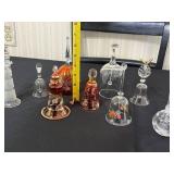 Assorted Hand-Blown Glass Decanters with Stopper - Floral & Decorative Finishes