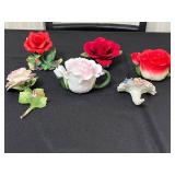 Assorted Porcelain Flowers Inc Capodimonte A. Gagliardi Made in Italy