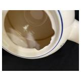 Spode Blue Tower England Hand Painted Teapot & Matching Dishes - 4 Piece Blue and White Transferware