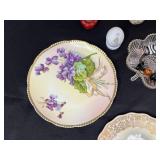 Bradford Exchange - Diana A Rose Everlasting Plate & Assorted Glass Eggs