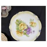 Bradford Exchange - Diana A Rose Everlasting Plate & Assorted Glass Eggs