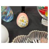 Bradford Exchange - Diana A Rose Everlasting Plate & Assorted Glass Eggs