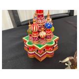Hand-Painted Giraffe Figurines & Assorted Wooden Animals