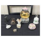 Glass Carousel Horse Globe Crown Top - Assorted Vintage Figurines & Oakley China Vase