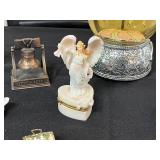 Glass Carousel Horse Globe Crown Top - Assorted Vintage Figurines & Oakley China Vase