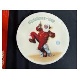 Springbok 1000-Piece Merry Crispness Jigsaw Puzzle (contents unverified) - Norman Rockwell Plate (Lot of 2)