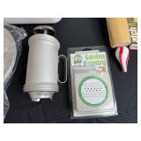 Assorted Home Goods - Tea Lights, Garden Scent Accessories, Wood Rolling Pin