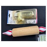 Assorted Home Goods - Tea Lights, Garden Scent Accessories, Wood Rolling Pin