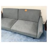 Two-Seat Fabric Sofa with Back Cushions - Modern Living Room Seating