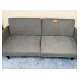 Two-Seat Fabric Sofa with Back Cushions - Modern Living Room Seating