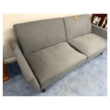 Two-Seat Fabric Sofa with Back Cushions - Modern Living Room Seating