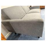 Two-Seat Fabric Sofa with Back Cushions - Modern Living Room Seating