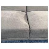 Two-Seat Fabric Sofa with Back Cushions - Modern Living Room Seating