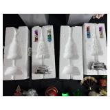 Battery Operated Christmas Tree - Assorted Christmas Ornaments & Figurines