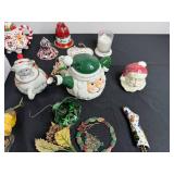 Battery Operated Christmas Tree - Assorted Christmas Ornaments & Figurines